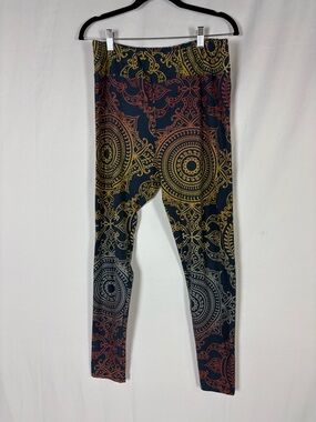 LuLaRoe Womens Two Pairs Leggings multicolor Mandalas and Moon Phases.